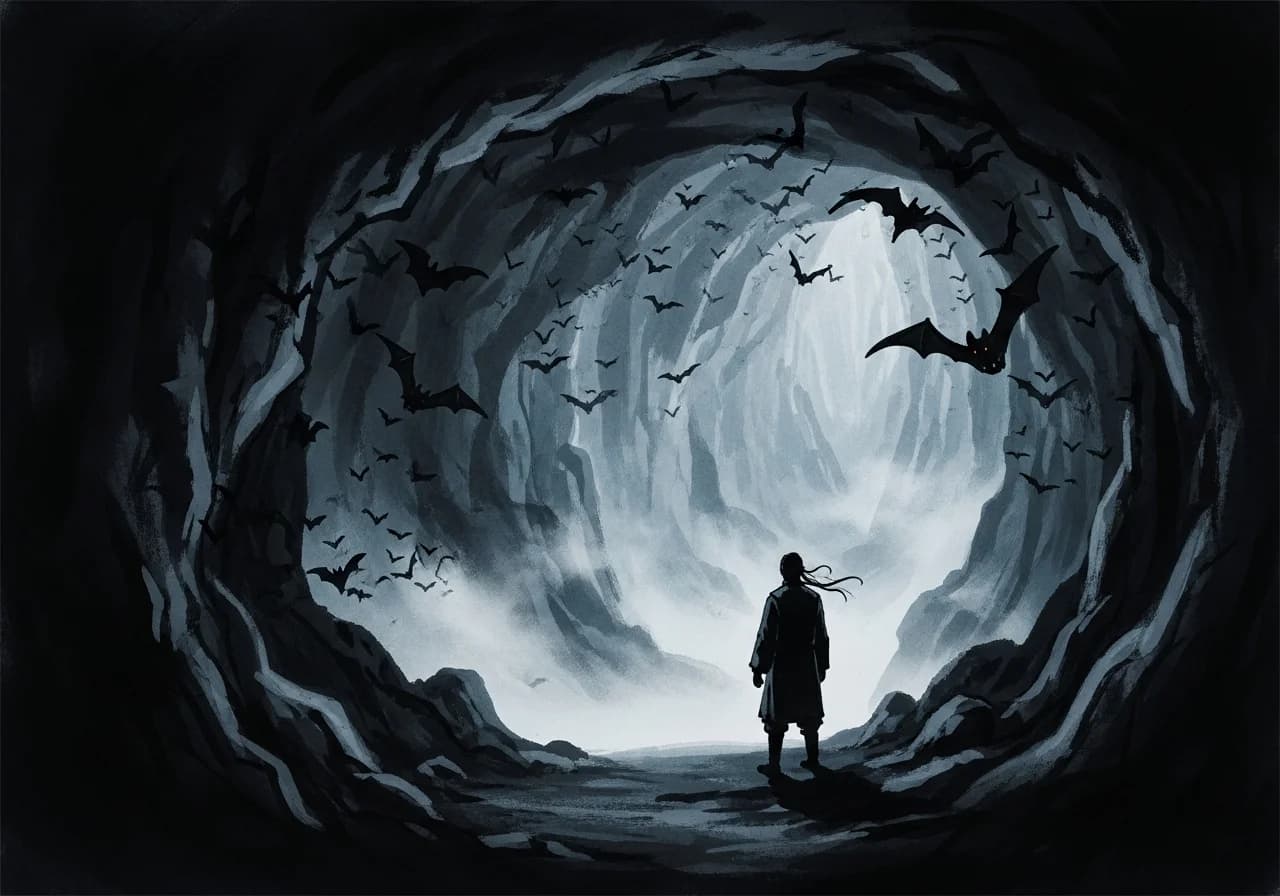 박쥐 꿈 흉몽 — 불안과 위험의 경고