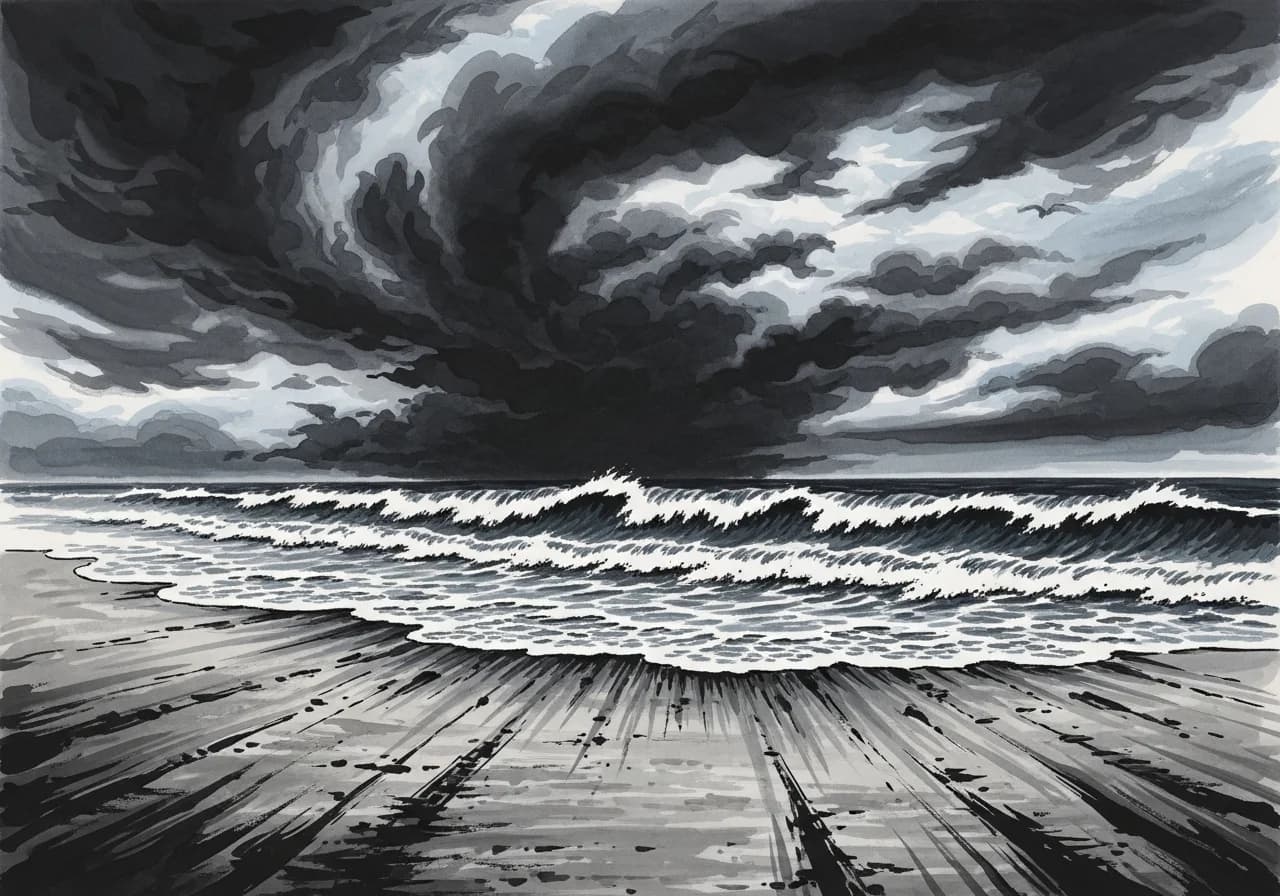 폭풍·황량한 해변 꿈 — 갈등과 손실을 경고