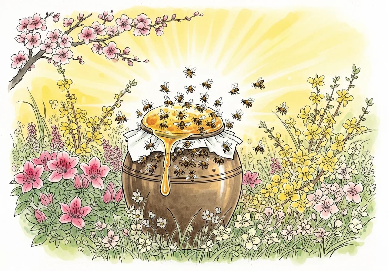 Auspicious Bee Dreams — Wealth, Promotion, and Good Fortune