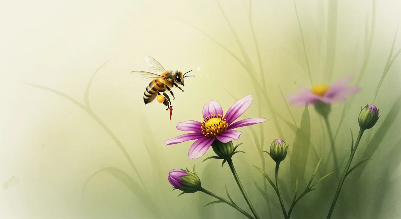 Bee Sting Dream Meaning — Korean Dream Interpretation (Body Part Guide)