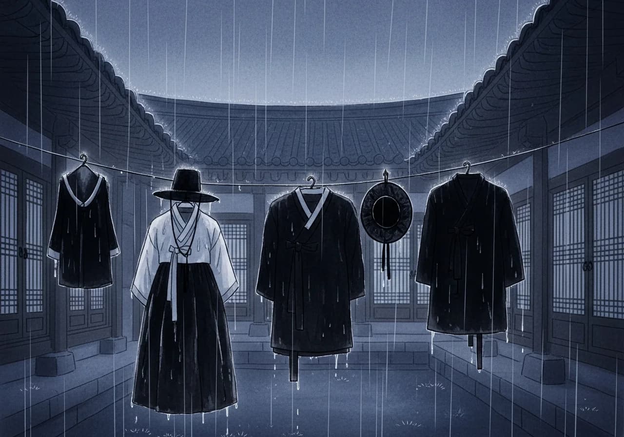 검은 옷 꿈의 흉몽 해석 — 상실과 애도의 경고