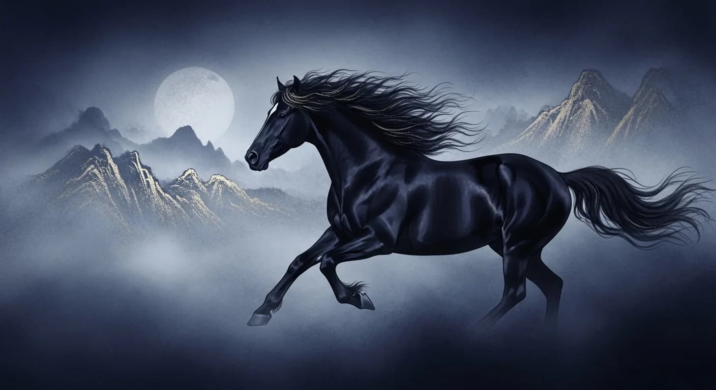 Black Horse Dream Meaning — The Korean Symbolism of the 흑마