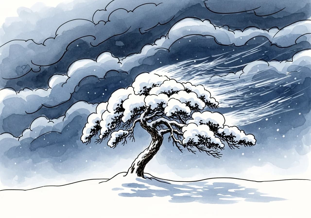 흉몽 — 몰아치는 폭풍이 보내는 경고