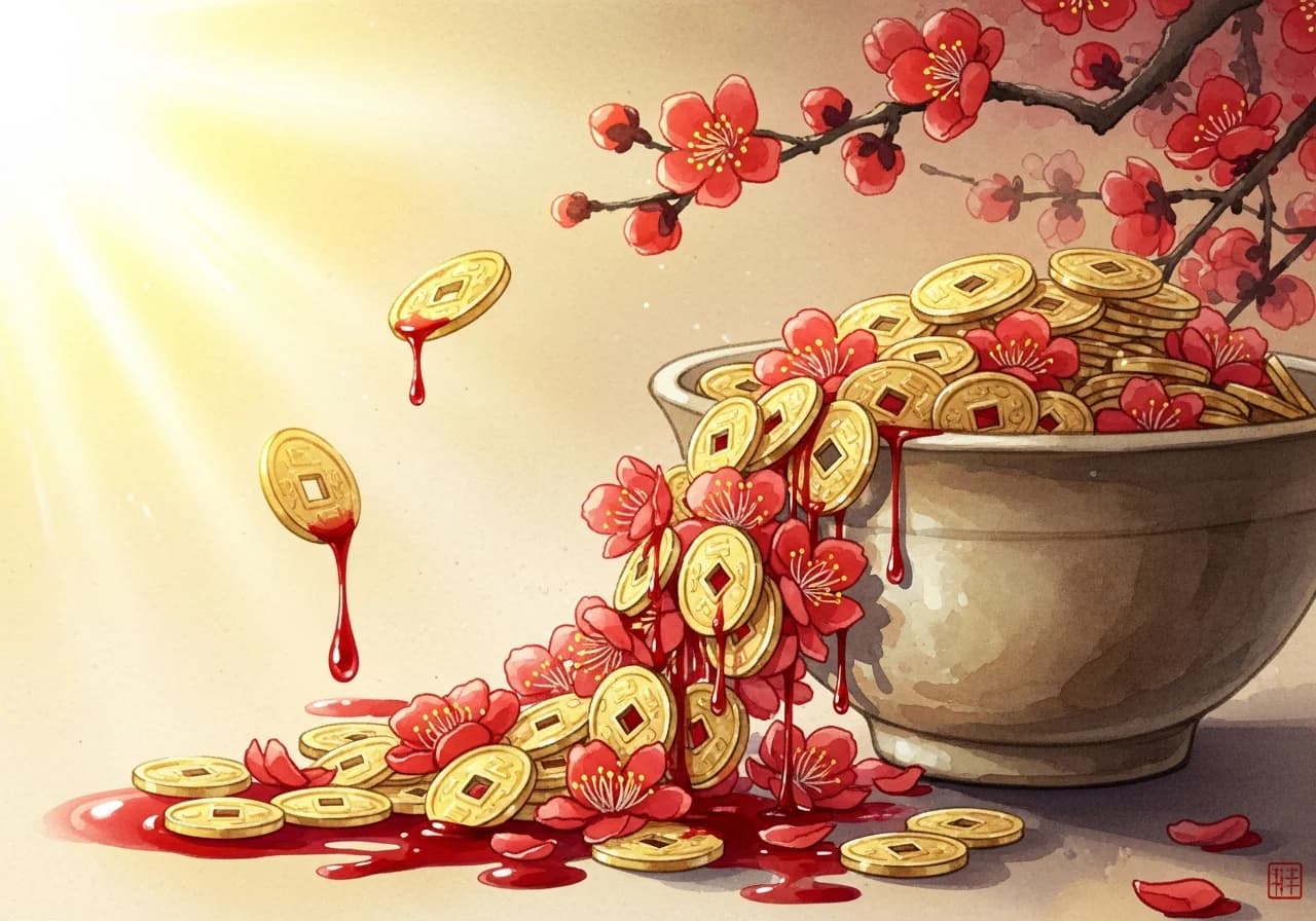 Auspicious Blood Dreams — Wealth and Fortune Signals