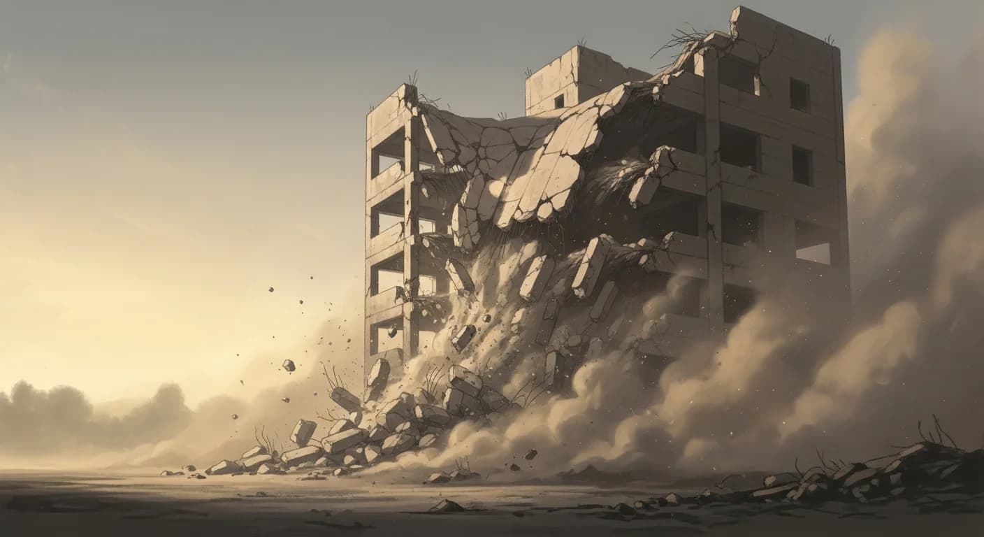 Building Collapse Dream Meaning — What Korean Dream Interpretation Reveals