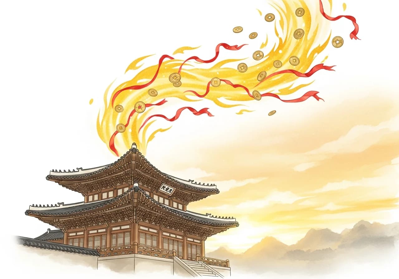 A Roaring Building Fire — One of Korea's Strongest Auspicious Omens