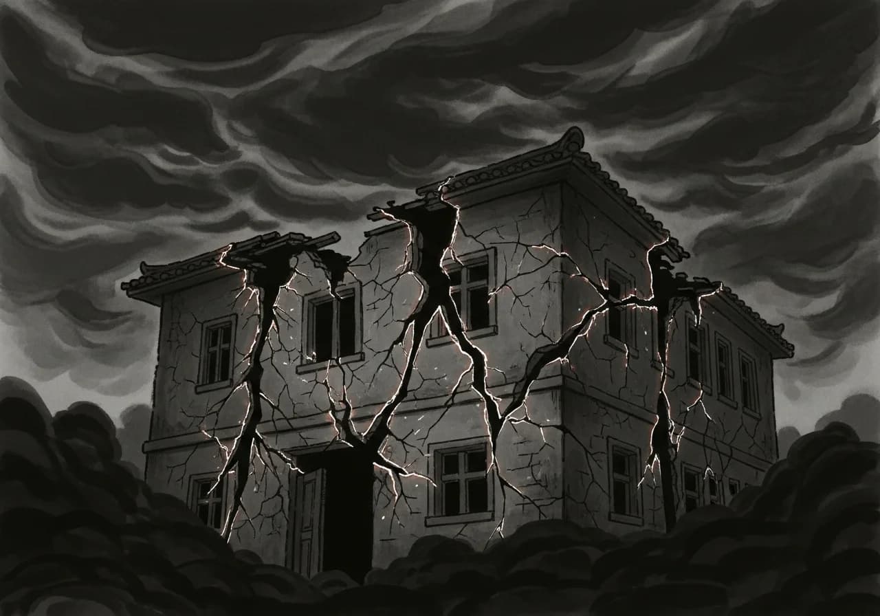 흉몽 해석: 붕괴되거나 갇히는 꿈