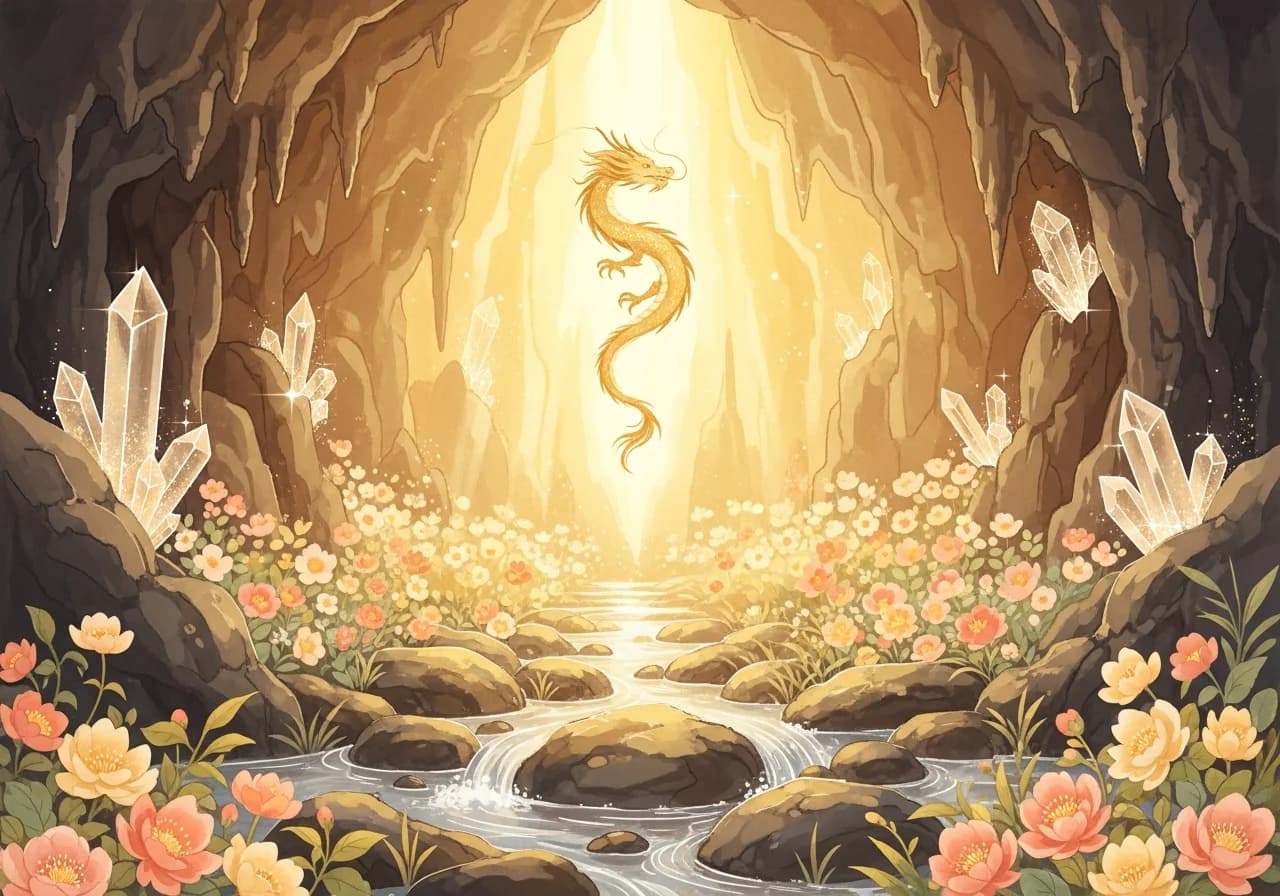 Auspicious Cave Dreams — Signs of Fortune and Success