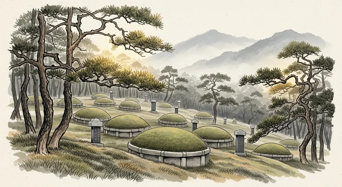 Cemetery Dream Meaning — What Graveyard Dreams Tell You in Korean Tradition
