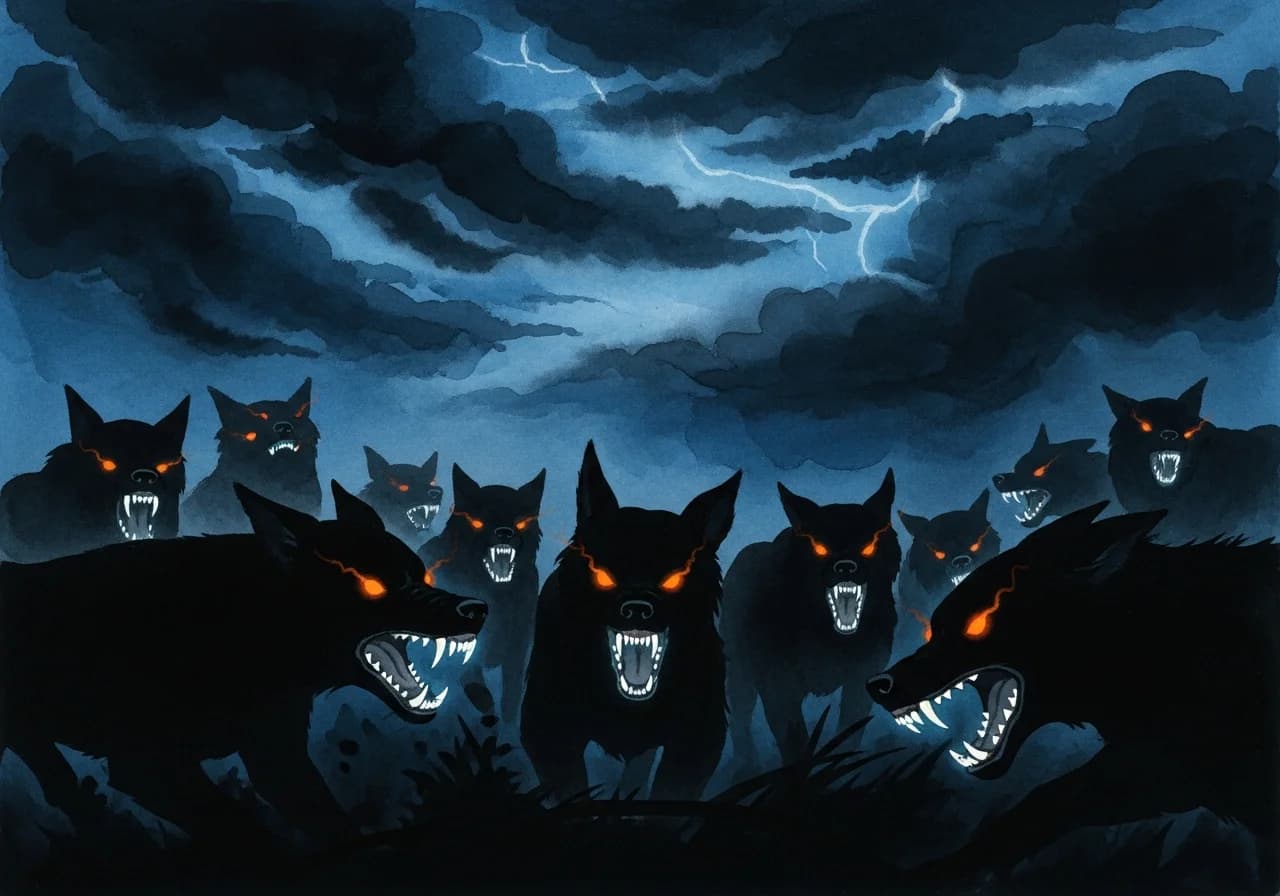 개에게 쫓기는 꿈 — 흉몽의 기본 해석