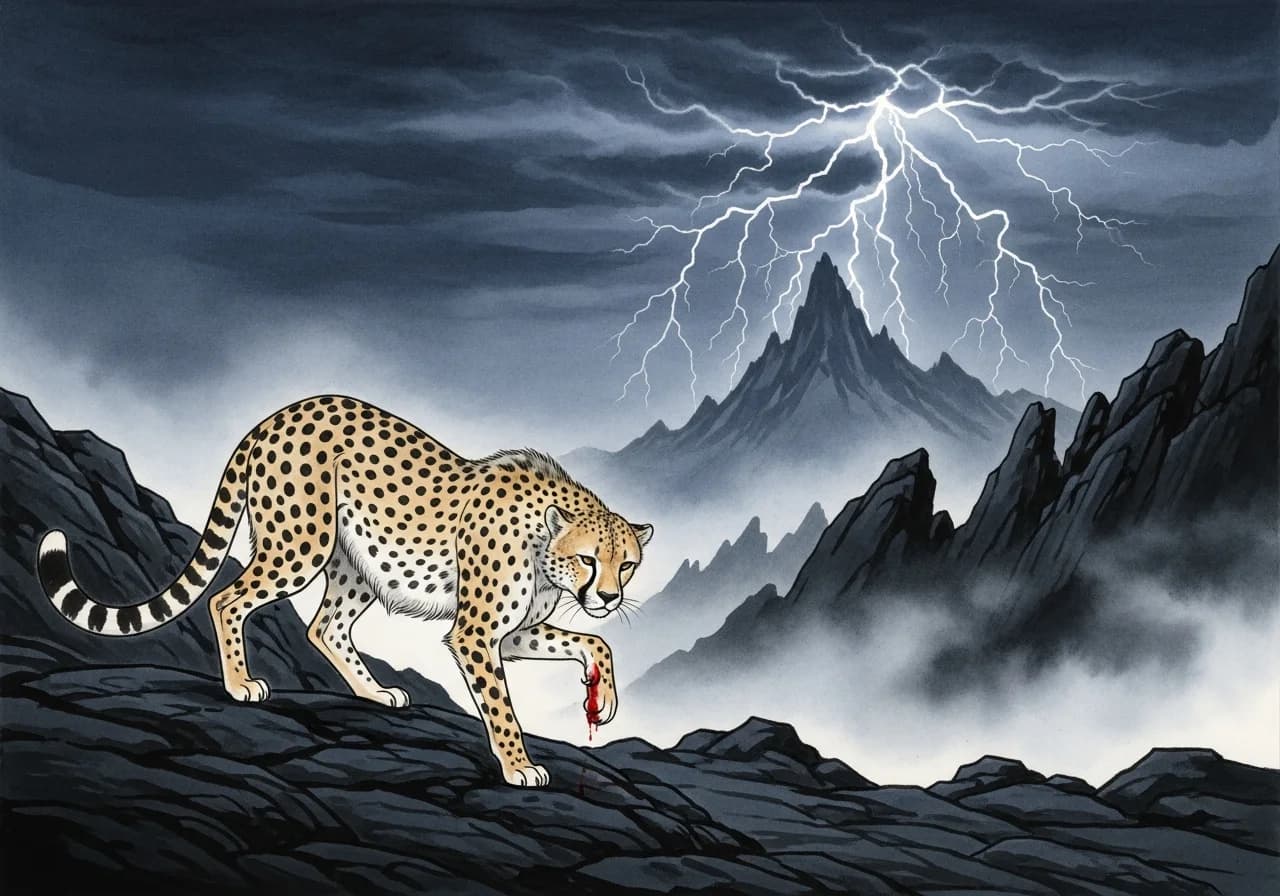 치타 꿈 흉몽 — 방심과 경쟁의 경고