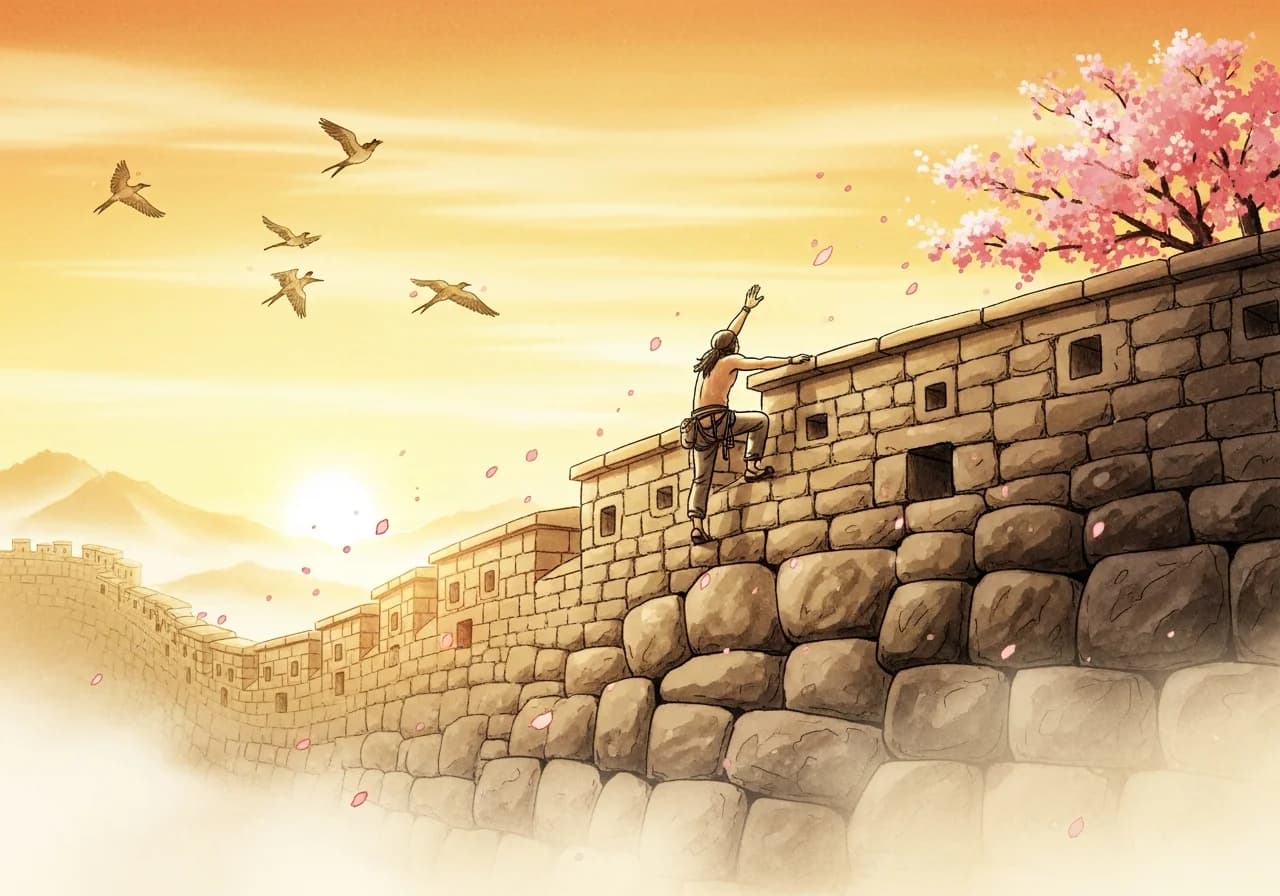 Auspicious Interpretation — Successfully Climbing or Reaching the Top