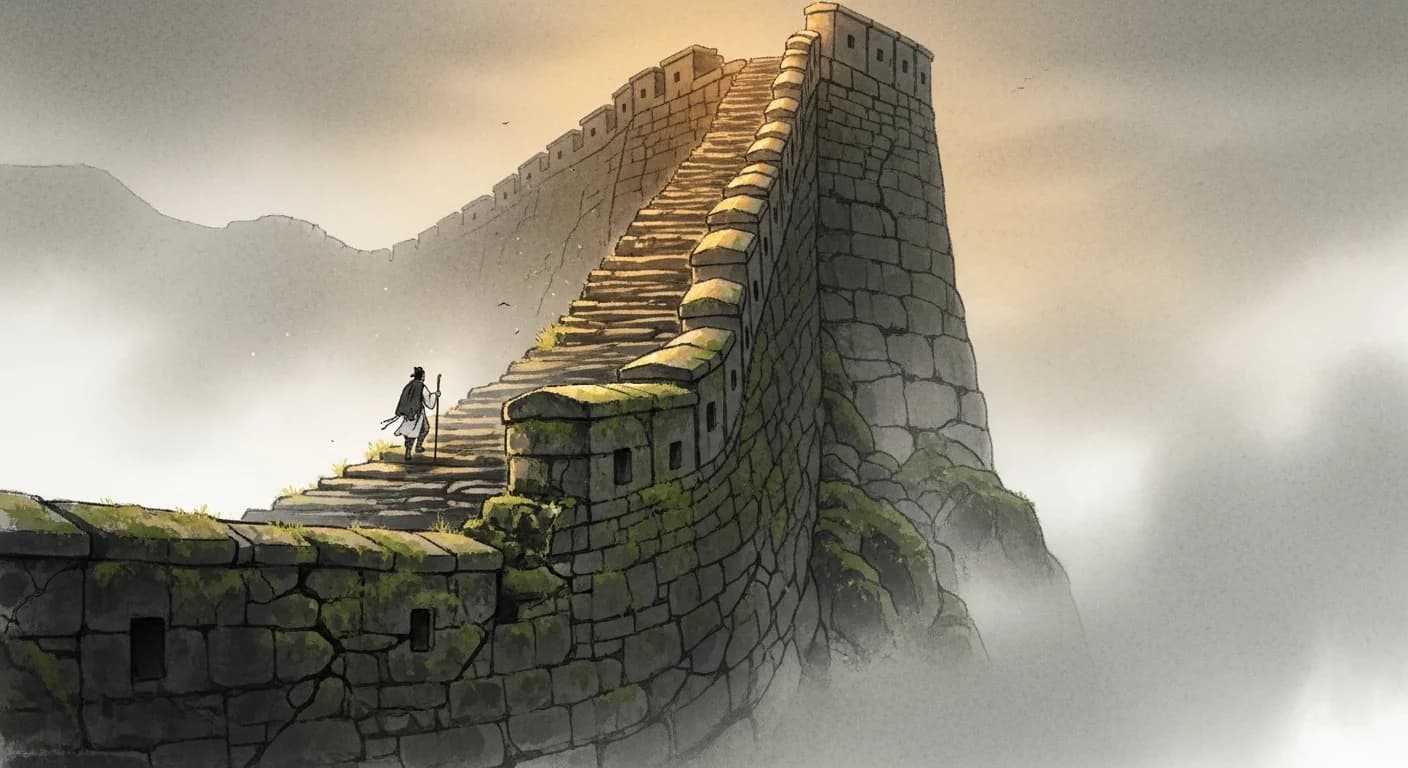 Climbing a Wall in a Dream — Korean Dream Interpretation Guide