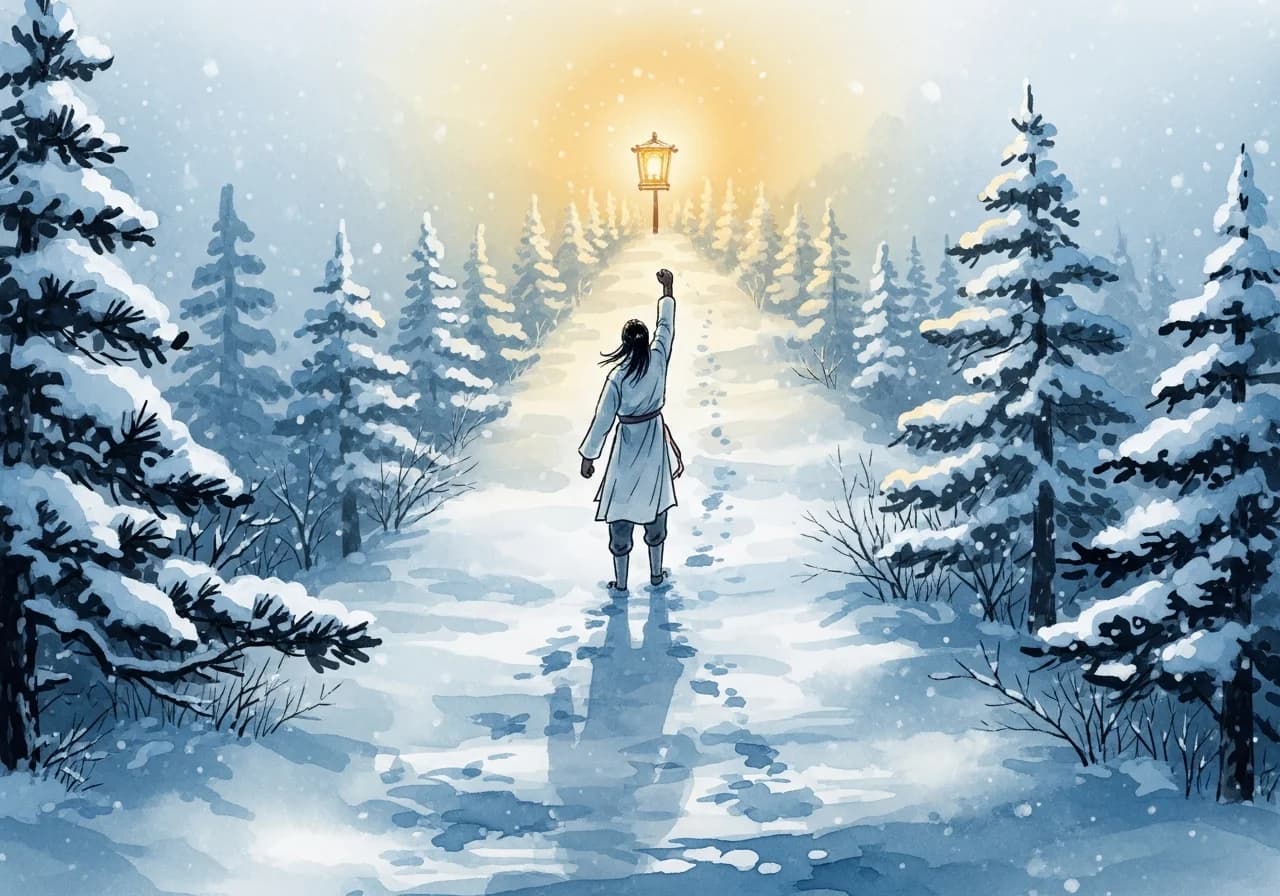 길몽 — 추위를 이겨내고 목적지에 도달하는 꿈