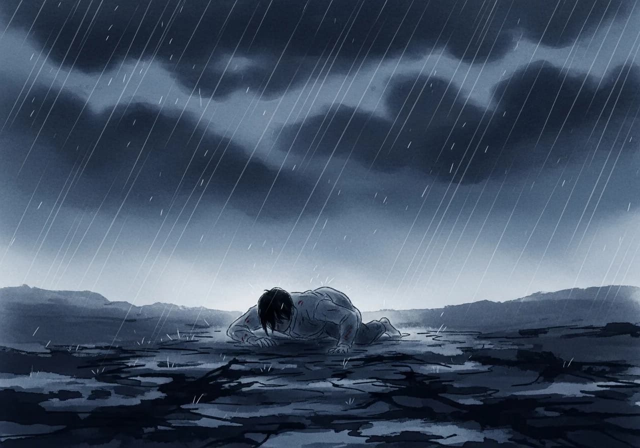 기어가는 꿈 — 흉몽으로 보는 경우