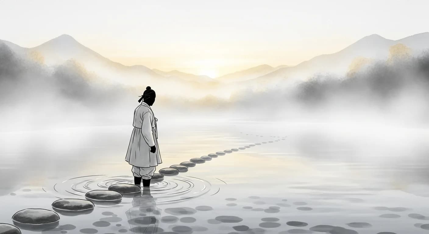 Crossing a River Dream Meaning — Auspicious and Inauspicious Korean Interpretations