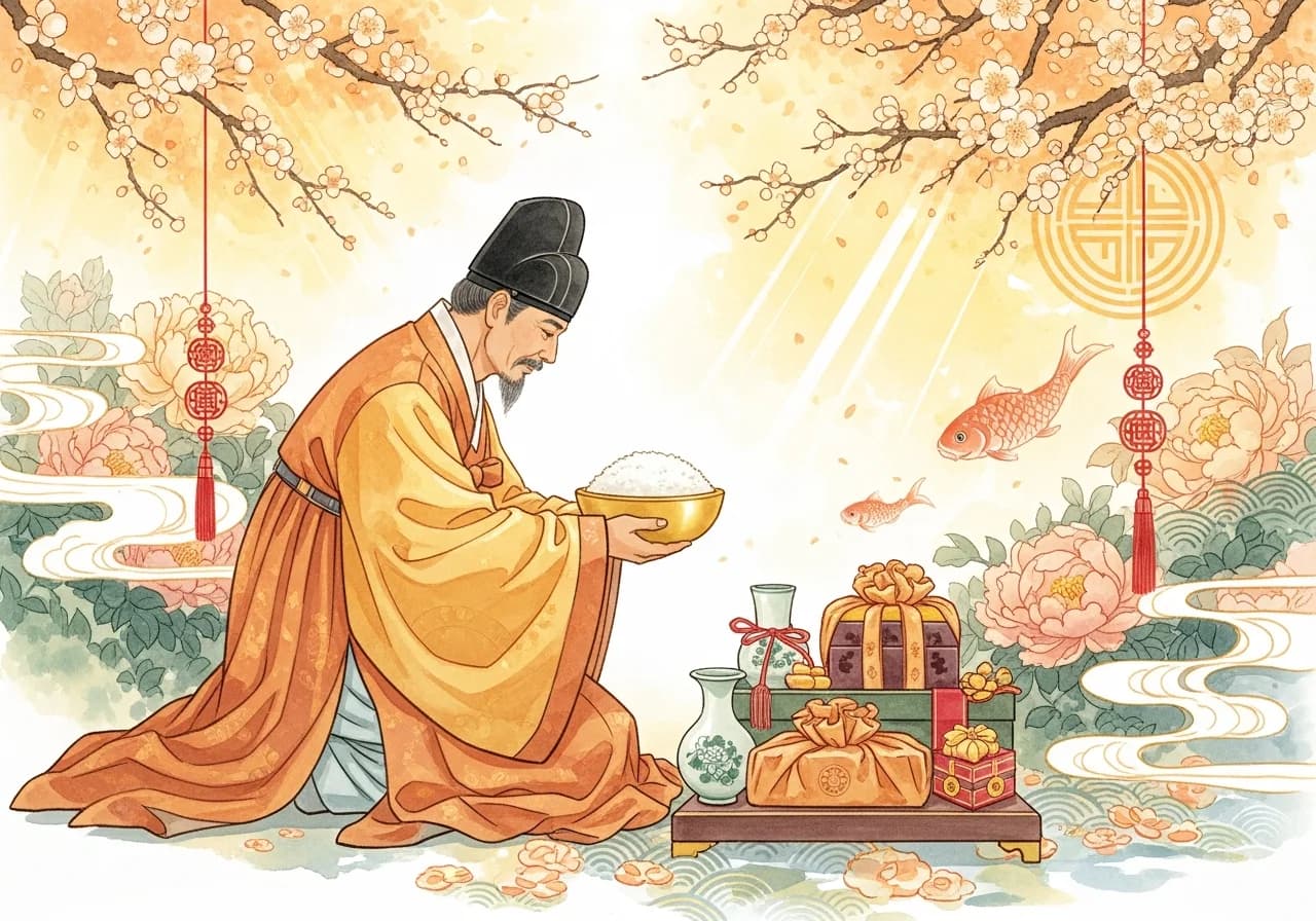 Auspicious Dreams: Smiling, Giving Gifts, or Offering Food