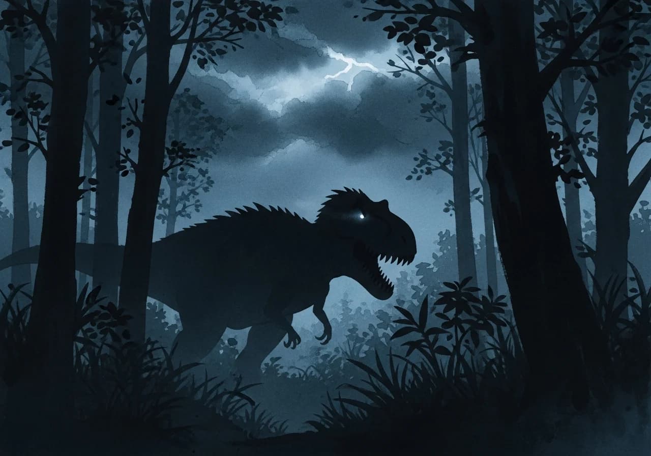 공룡꿈 흉몽 — 압박과 감정 혼란의 경고