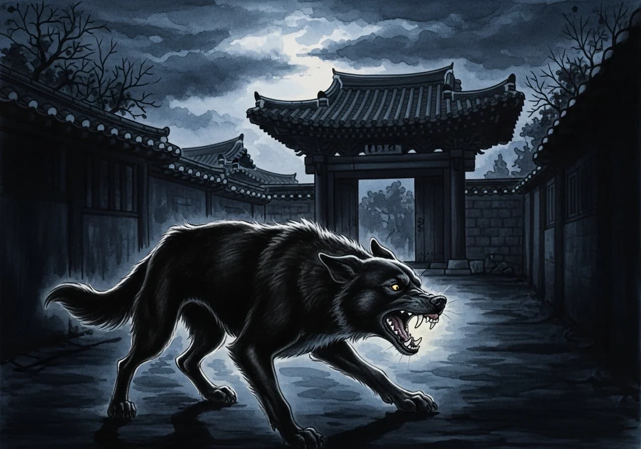 개꿈 흉몽 — 배신의 경고와 인간관계 갈등