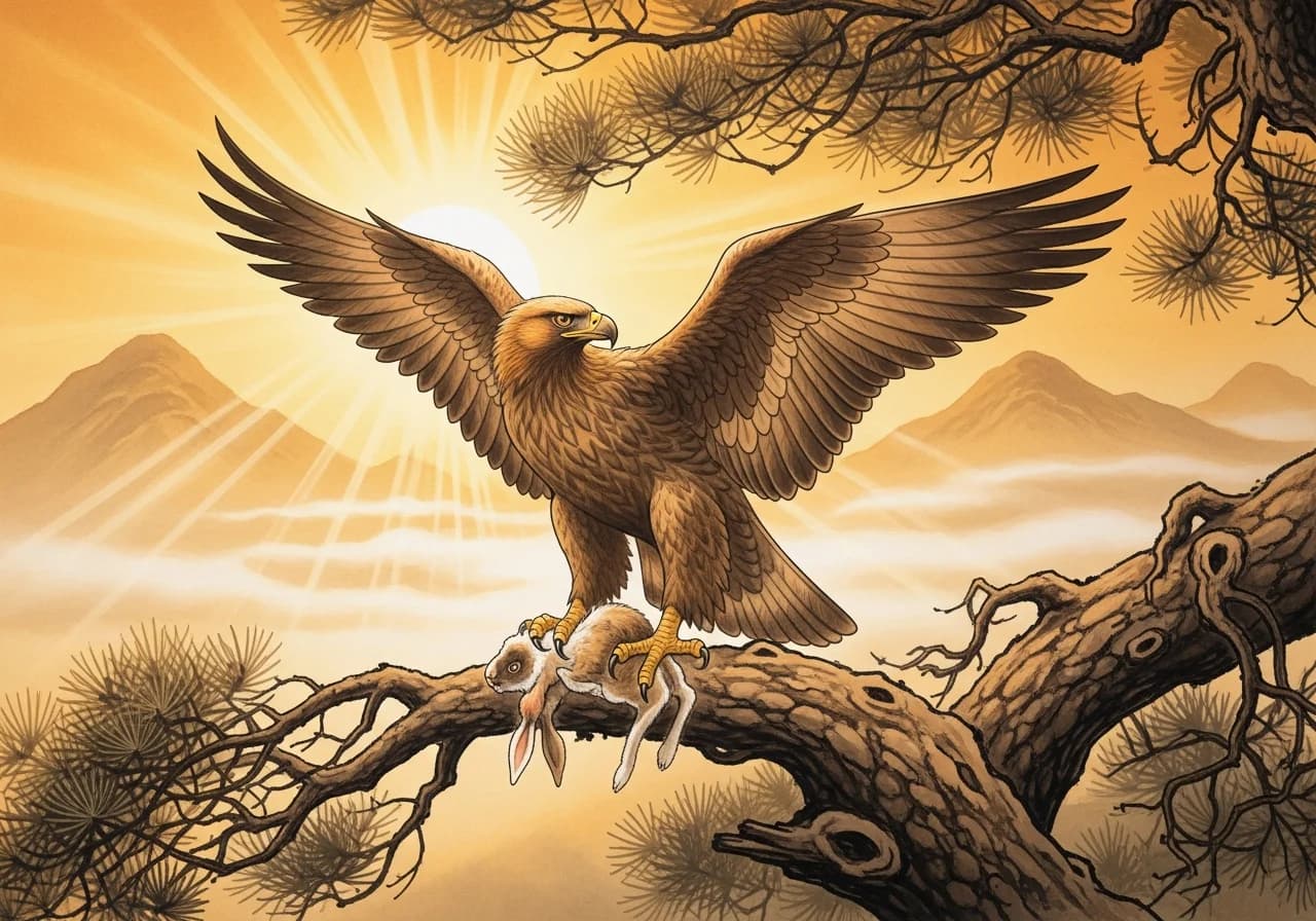 The Soaring Eagle — Korea's Most Auspicious Bird Omen