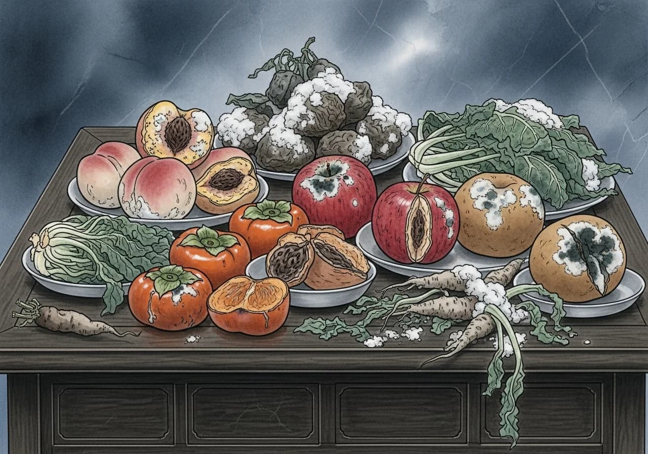 상한 음식 먹는 꿈 - 기본 해석 (흉몽)