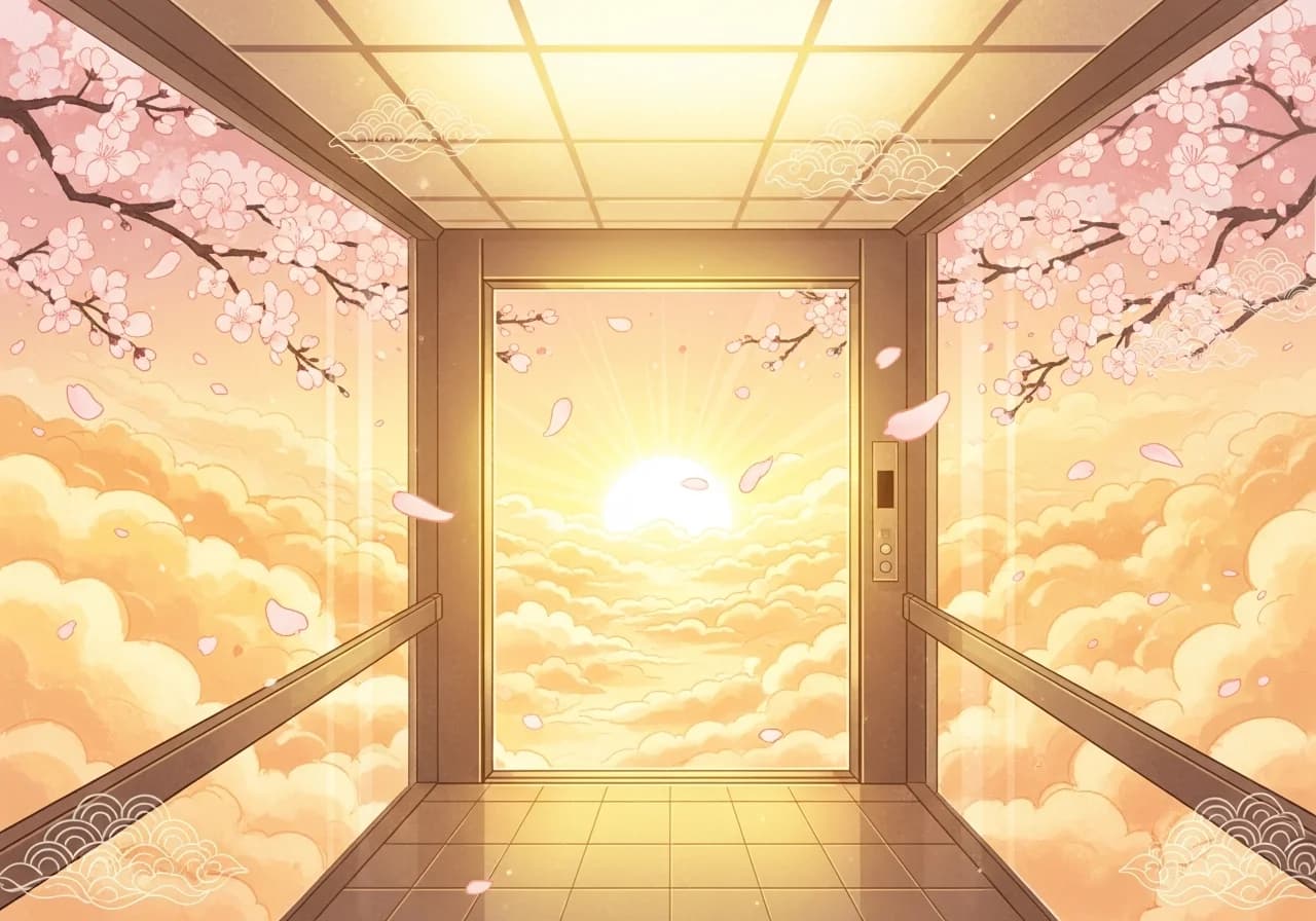 Elevator Going Up — An Auspicious Omen for Career, Exams, and Wealth