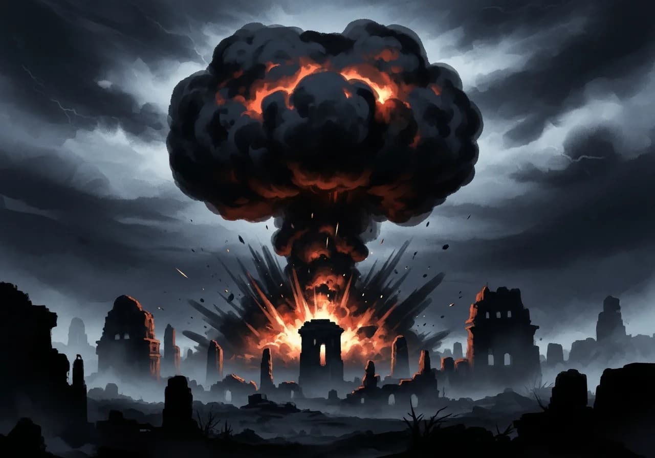 폭발 꿈이 흉몽인 경우 — 위기와 갈등의 경고