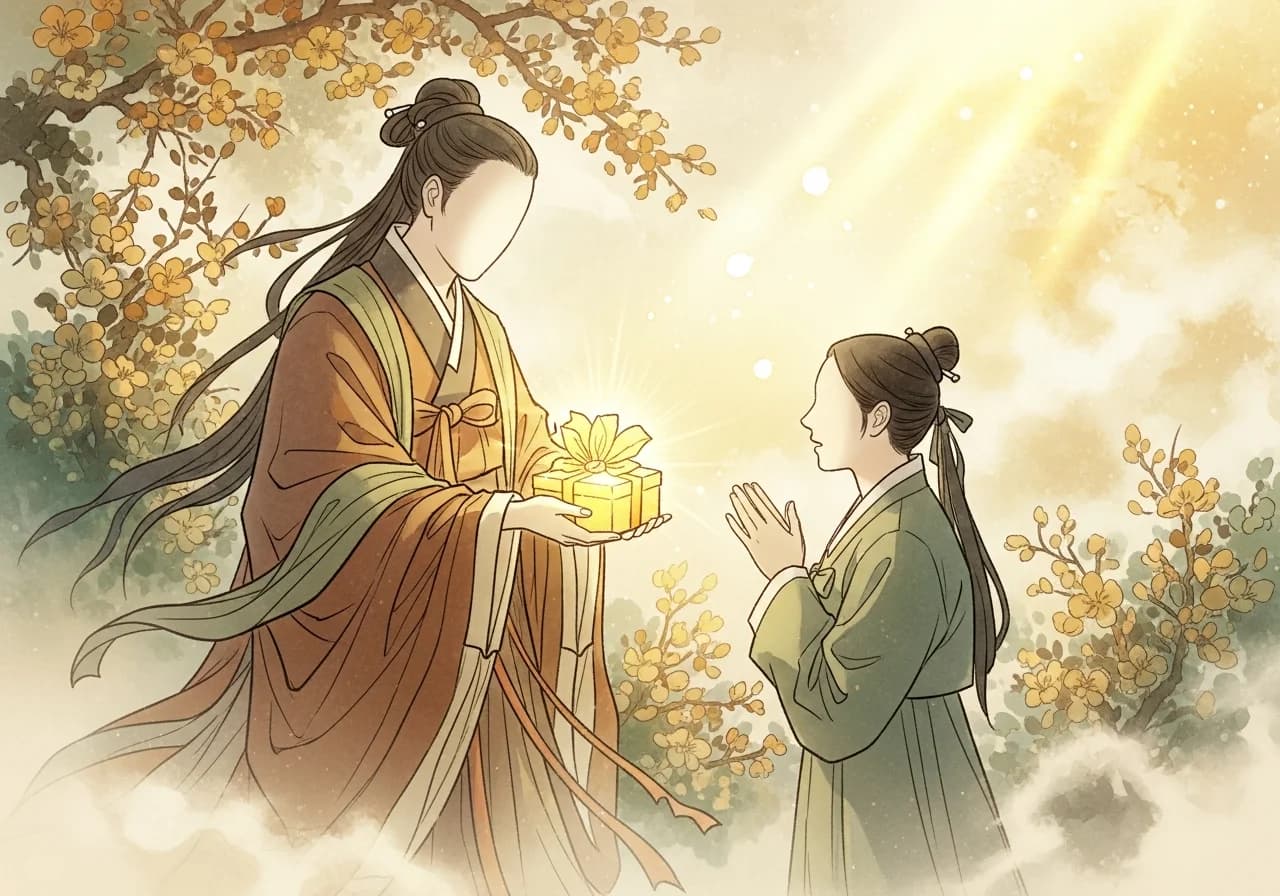 Receiving Help from a Faceless Figure — The Auspicious Stranger