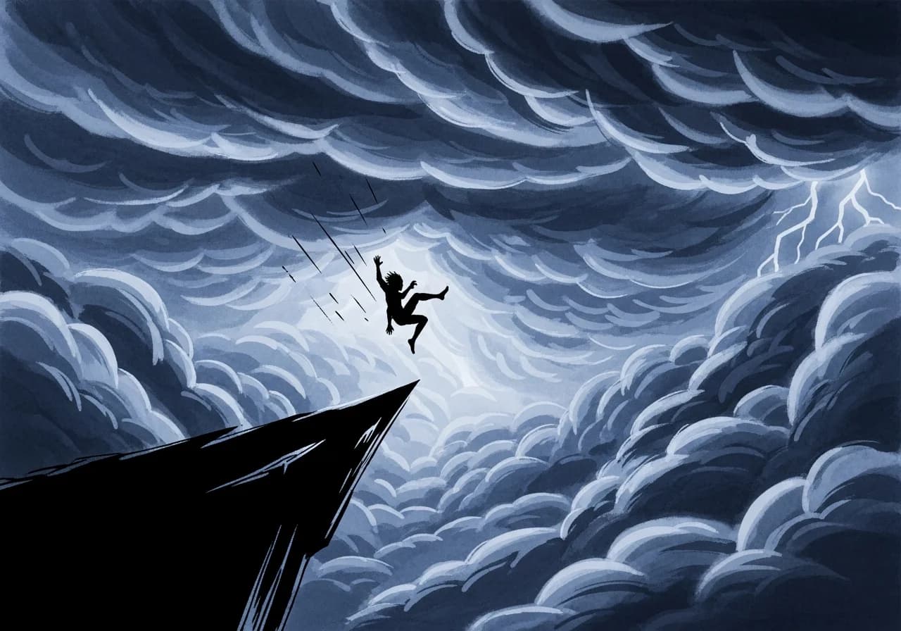 흉몽: 높은 곳에서 공포와 함께 추락하는 꿈