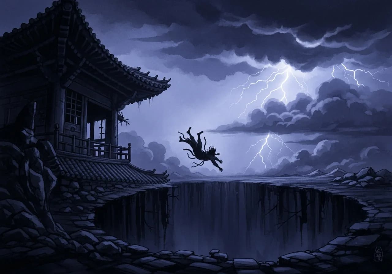 건물에서 떨어지는 꿈 — 흉몽의 핵심 해석