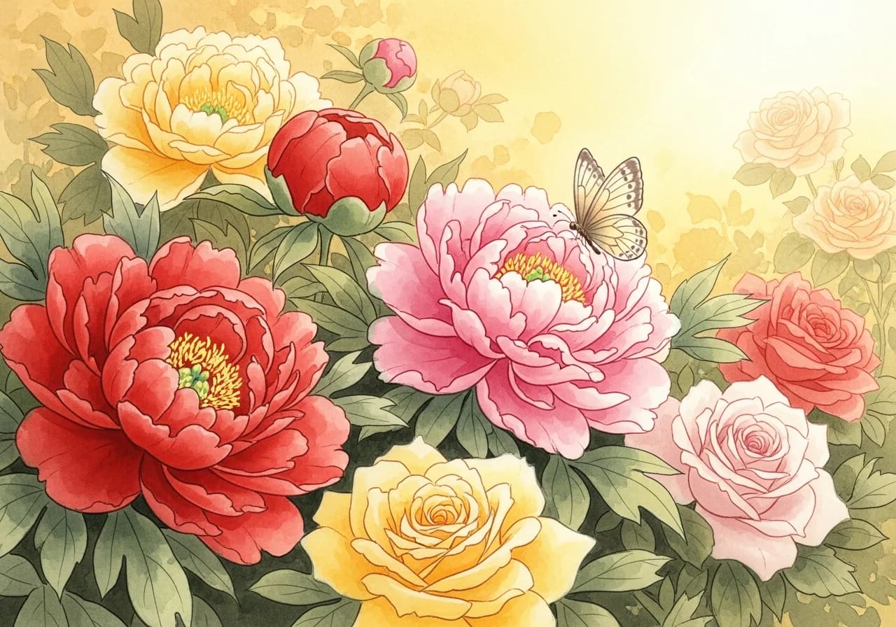 Flowers Blooming Dream — Auspicious Meanings (길몽)