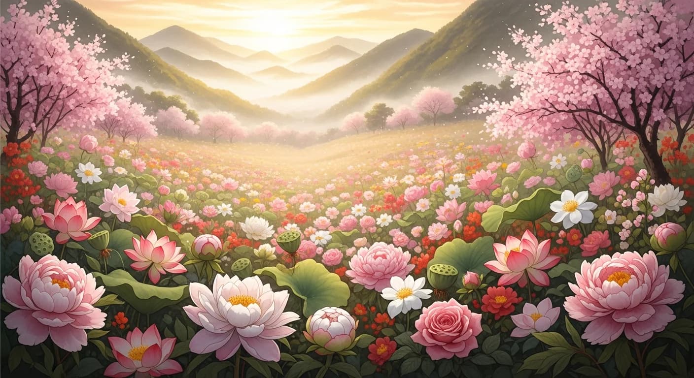 Flowers Blooming Dream Meaning — What Korean Dream Interpretation Reveals