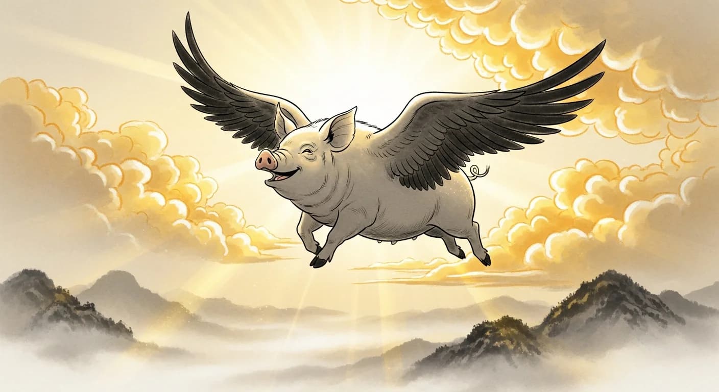 Flying Pig Dream Meaning (Korean Interpretation)