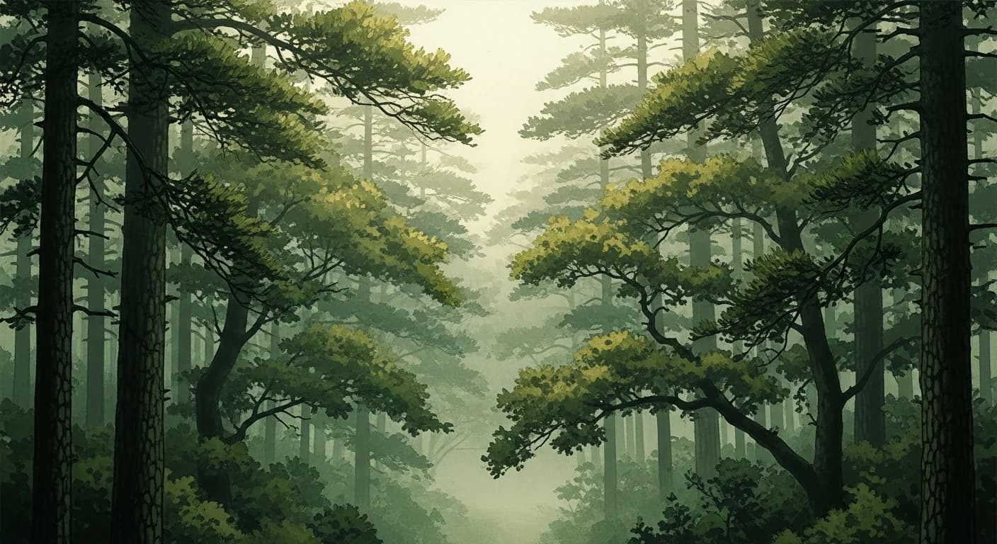Forest Dream Meaning — How Korean Dream Interpretation Reads the Forest