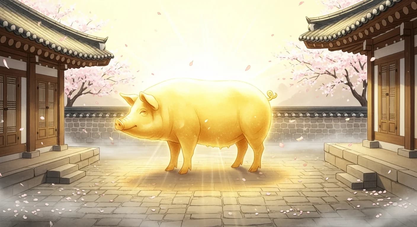 Golden Pig Dream Meaning — Korea's Most Powerful Symbol of Wealth and Fortune
