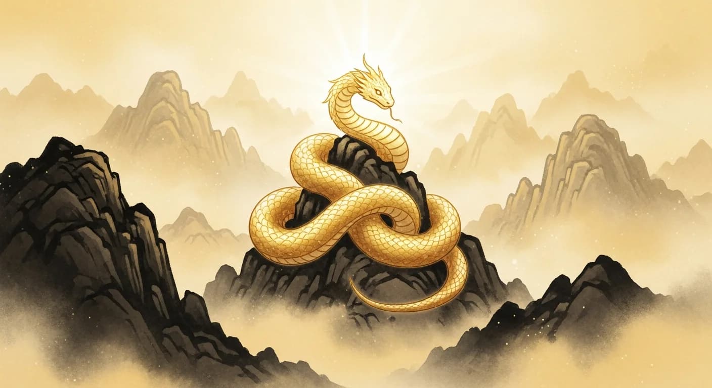 Golden Snake Dream Meaning — What Korean Dream Interpretation Says About Fortune