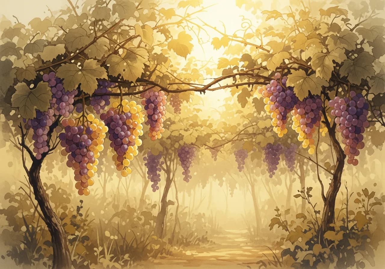 Grapes in Korean Dreams — Auspicious vs. Inauspicious at a Glance