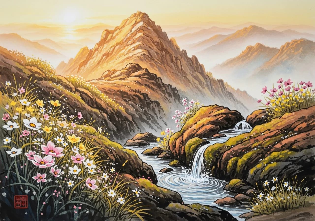 Auspicious Signs — Ascending Vigorously Toward the Summit