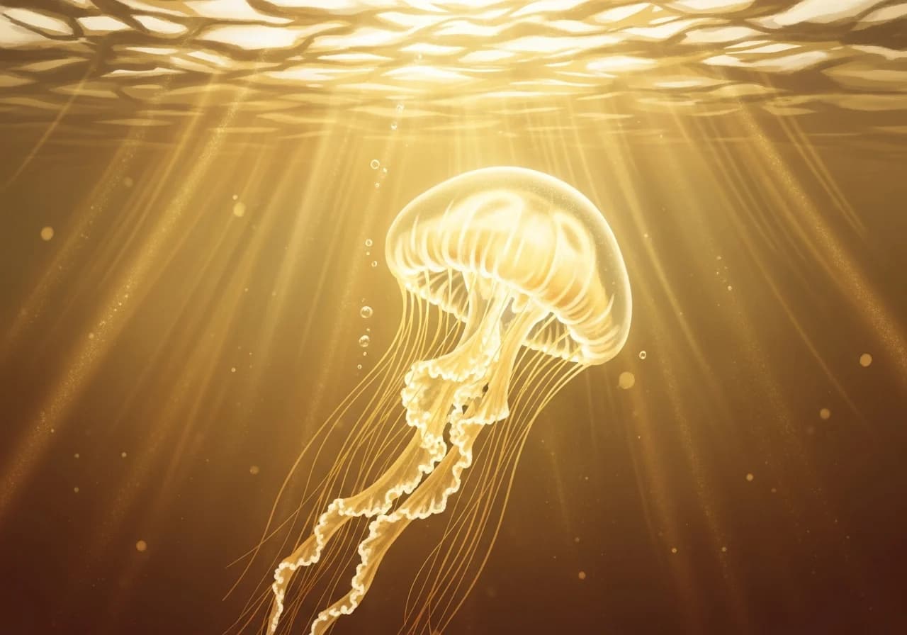 길몽: 평온한 해파리, 빛나는 해파리