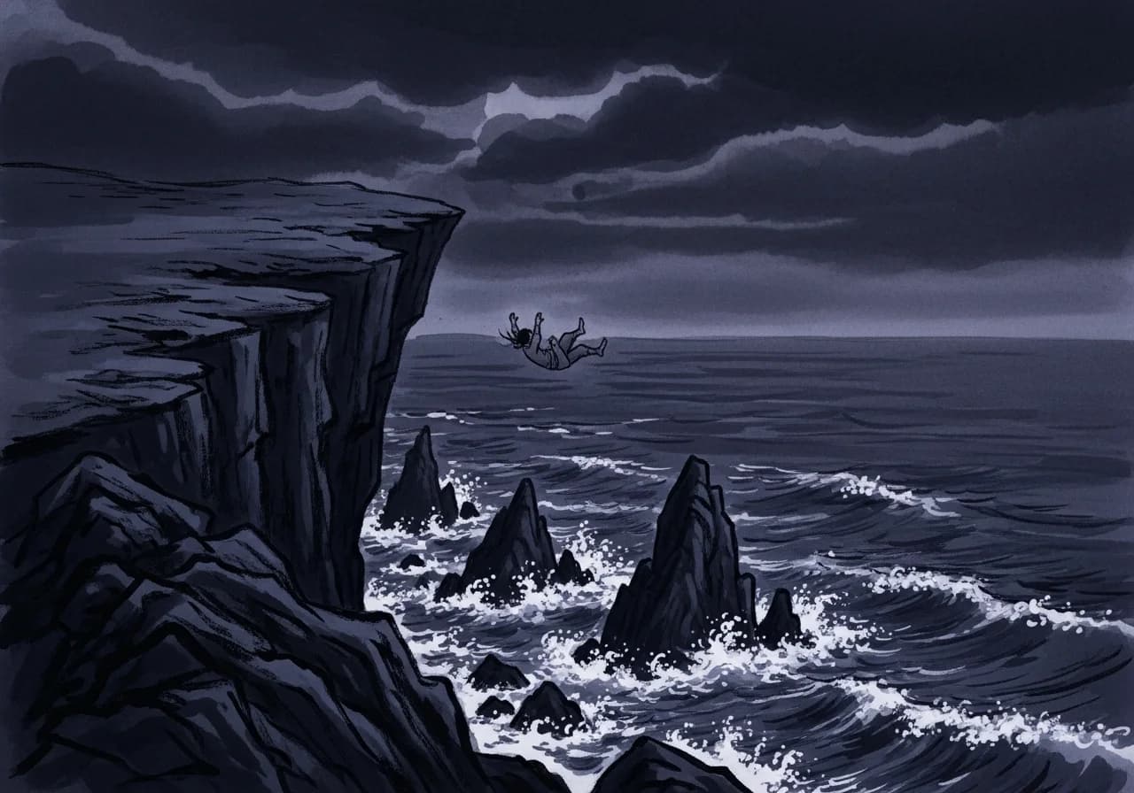 흉몽: 타의에 의해 떨어지거나 공포 속에 추락하는 꿈