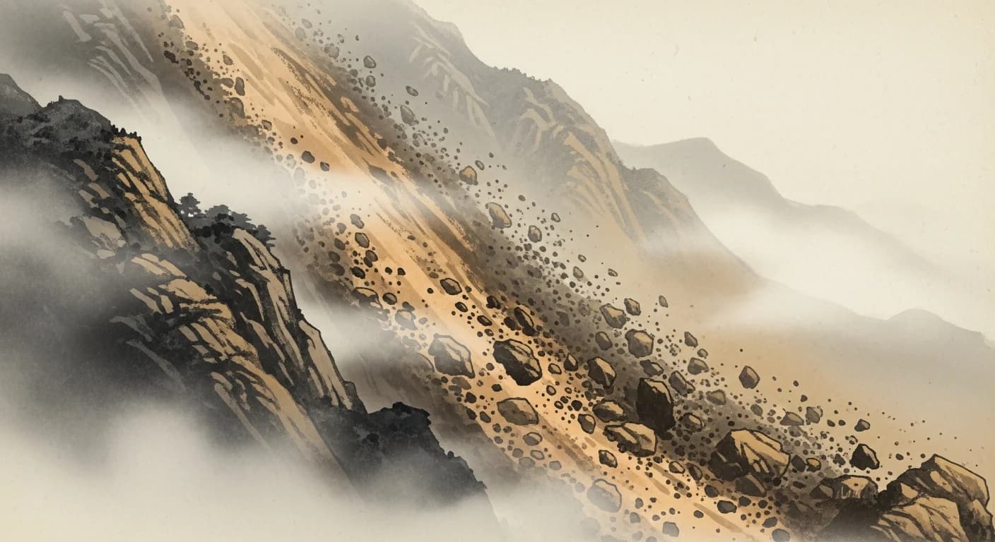 Landslide Dream Meaning — What Collapsing Earth Reveals