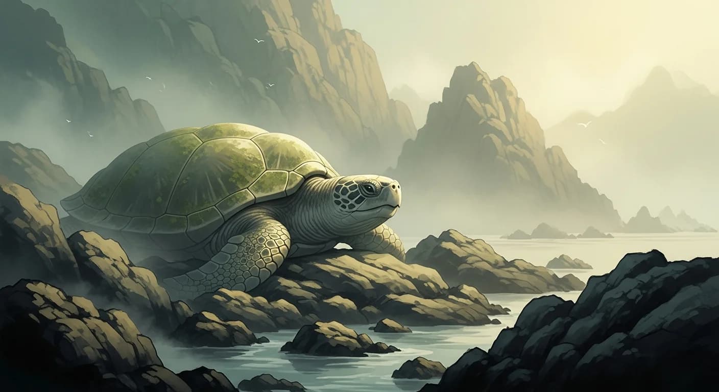 Large Turtle Dream Meaning — Longevity, Wealth, and Divine Fortune