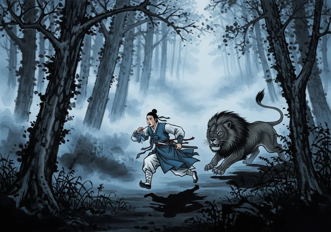 Inauspicious: Fleeing, Caught, or Overwhelmed by a Pride