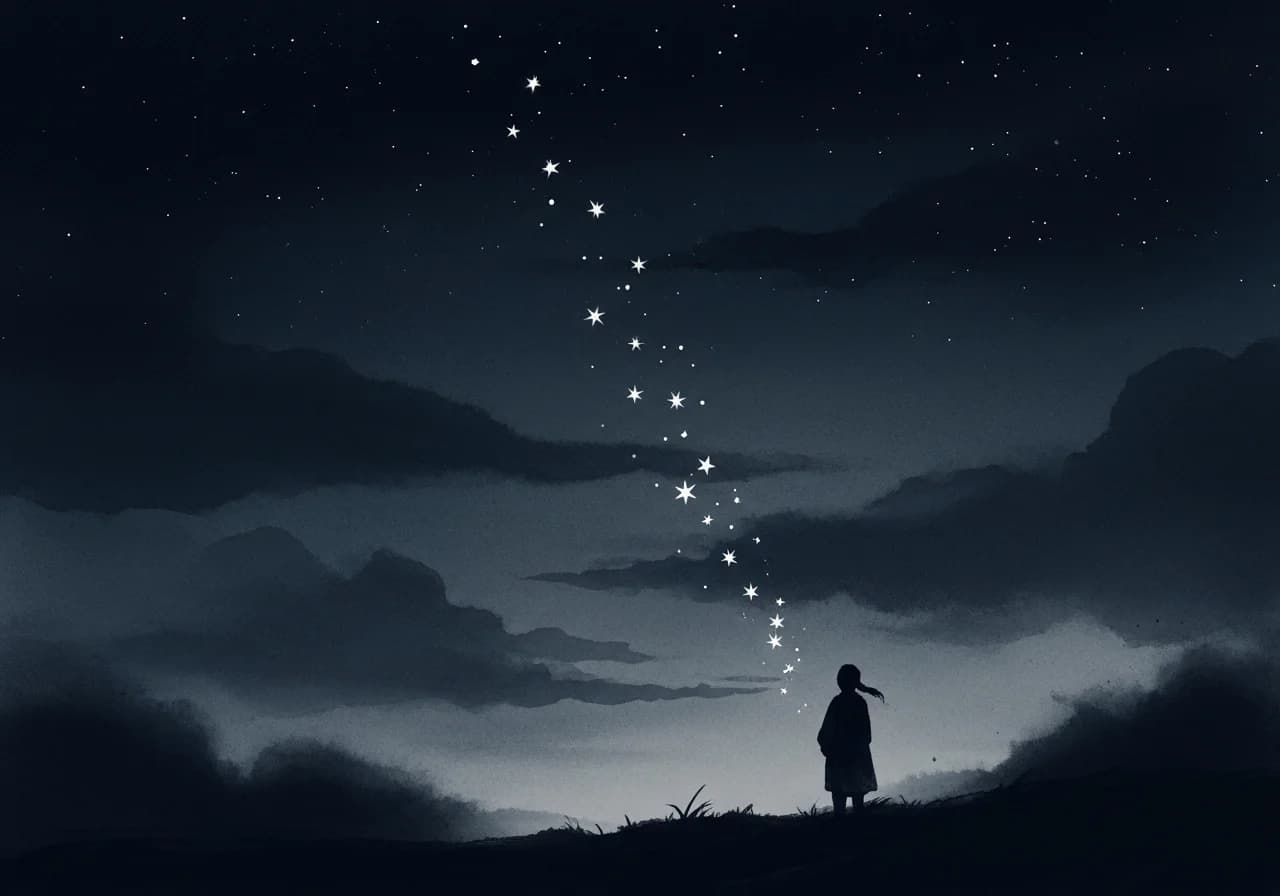 흉몽 — 별이 꺼지거나 두렵게 쏟아질 때의 경고