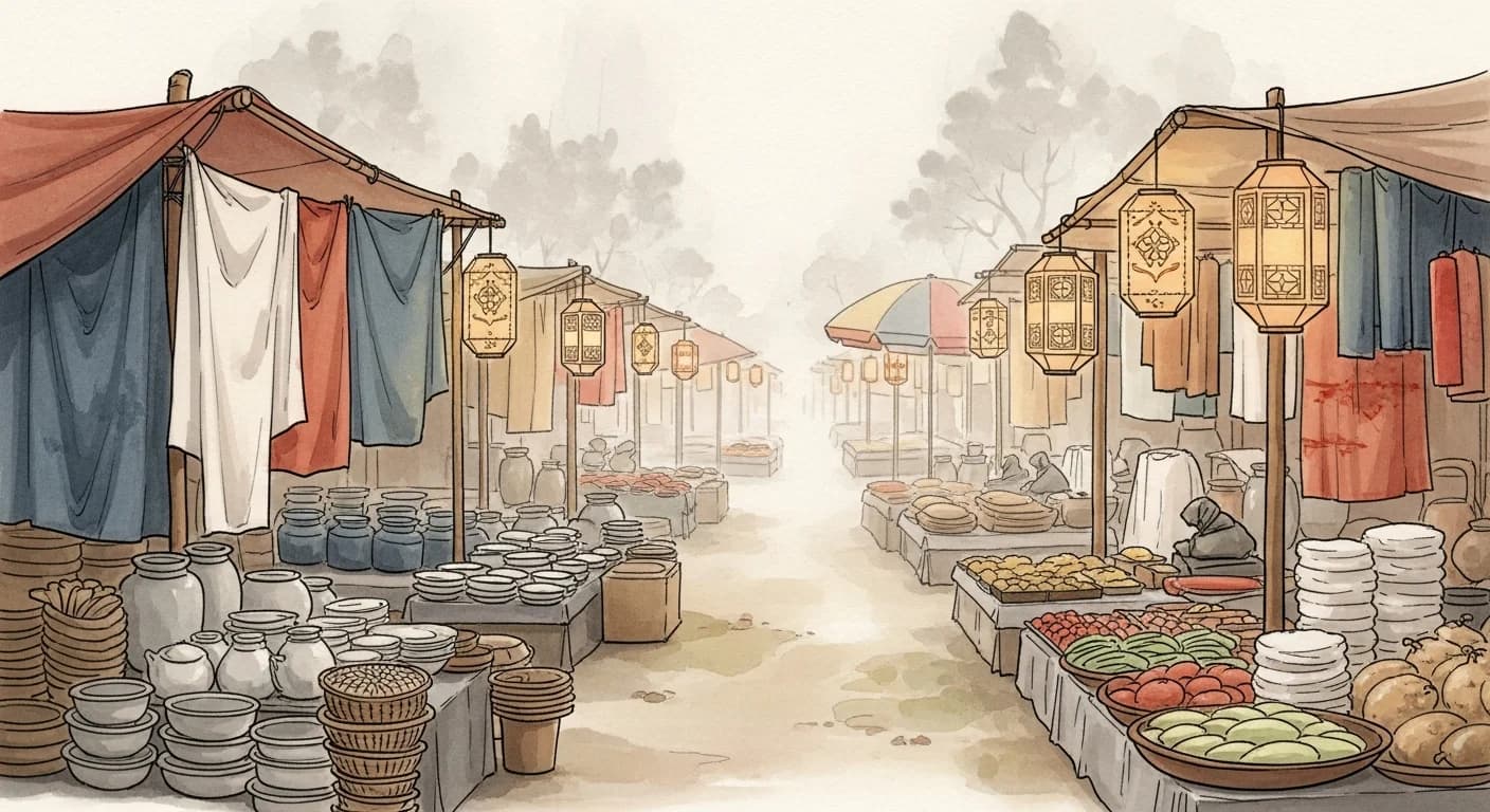 Market Dream Meaning — What Korean Dream Tradition Tells You