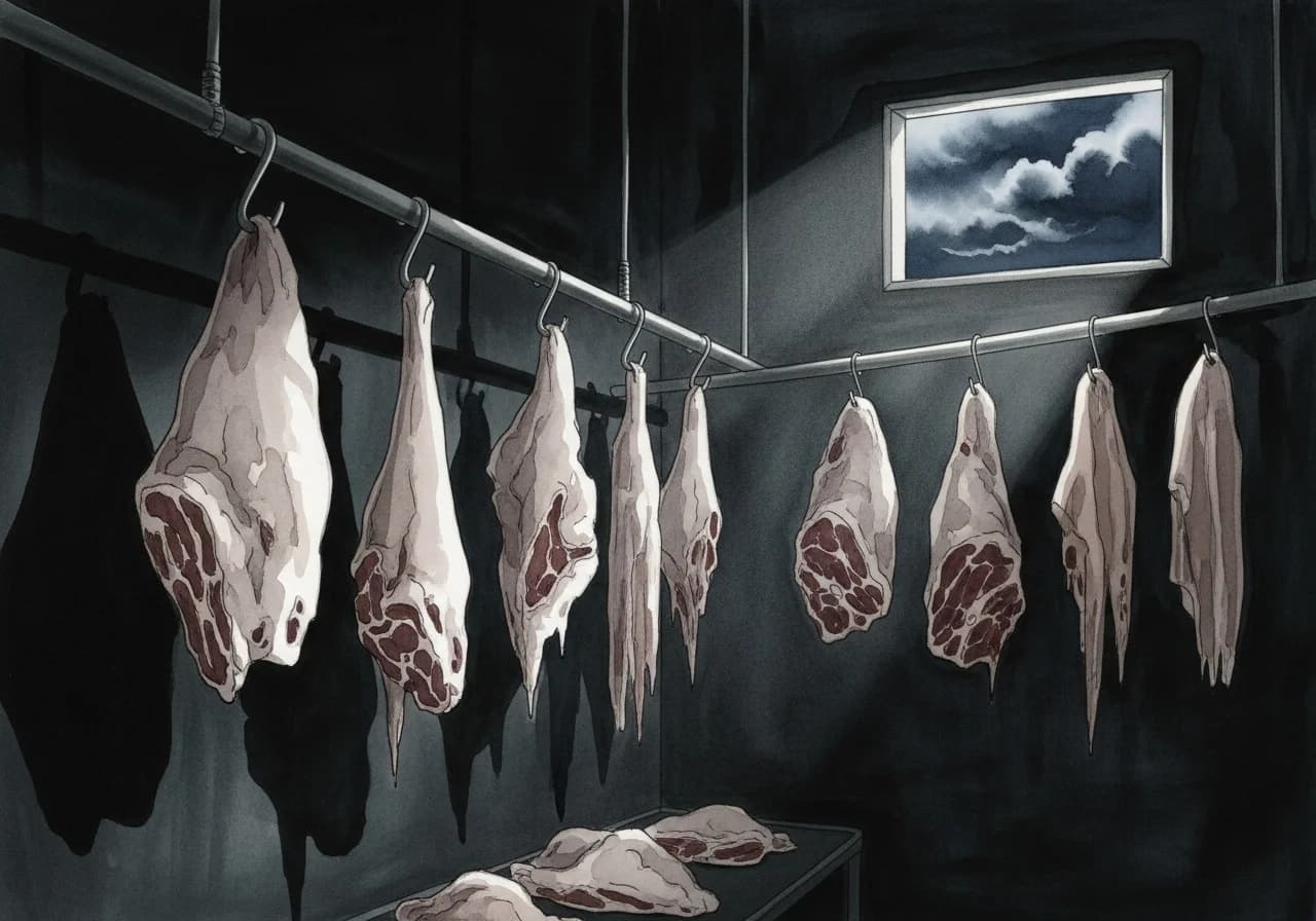 고기 꿈 흉몽 해석 - 건강과 인간관계의 경고