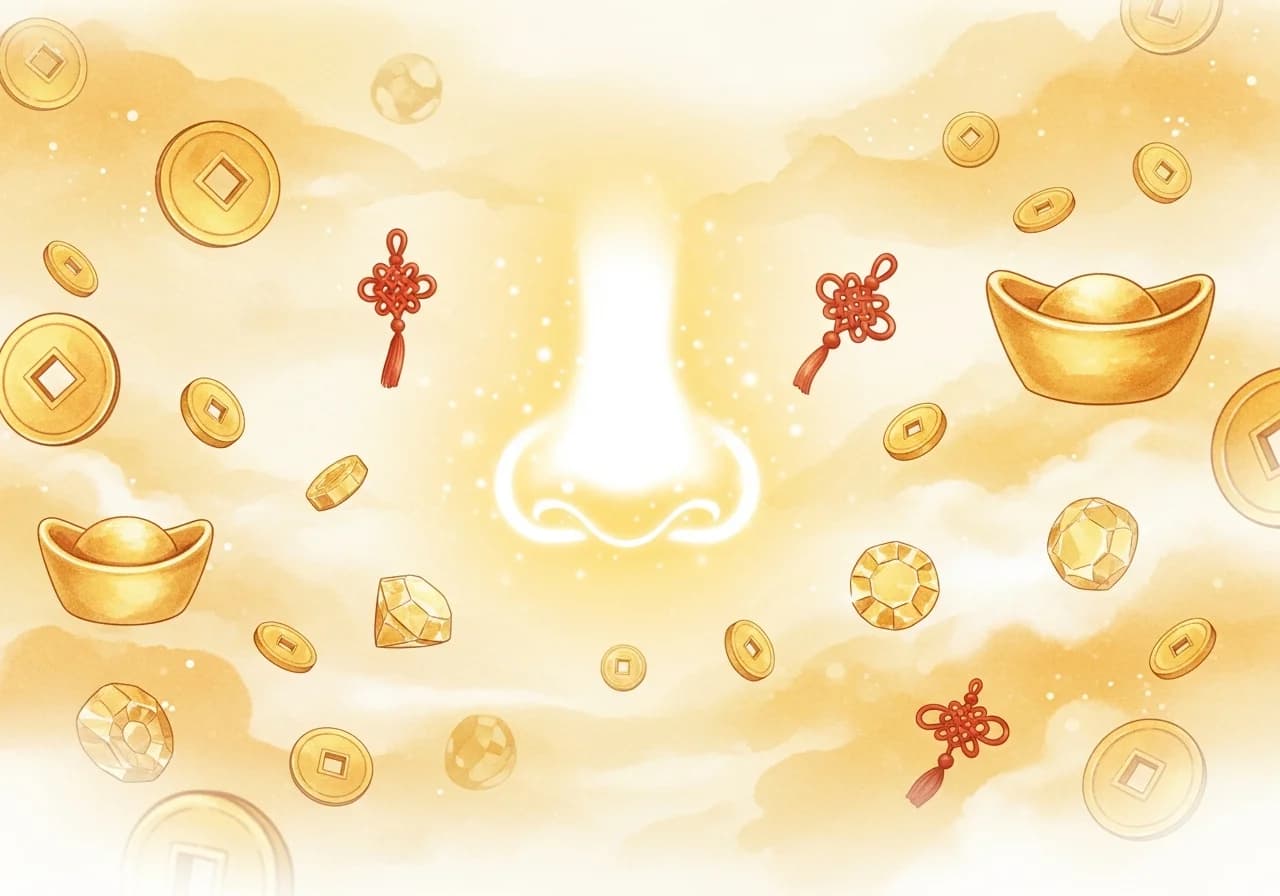 Auspicious Nose Dreams — Fortune, Honor, and Resolution