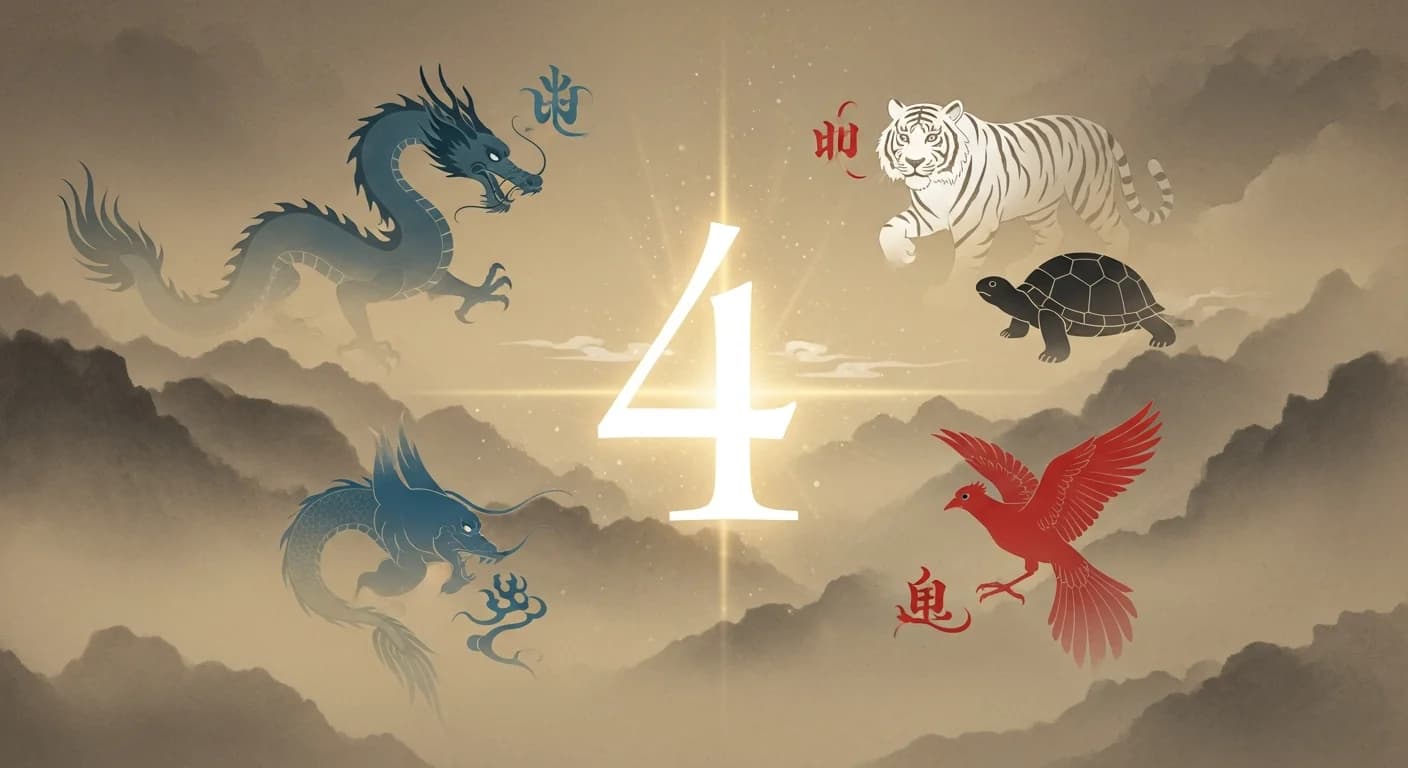 Number 4 Dream Meaning — Between Death's Shadow and the Four Directions