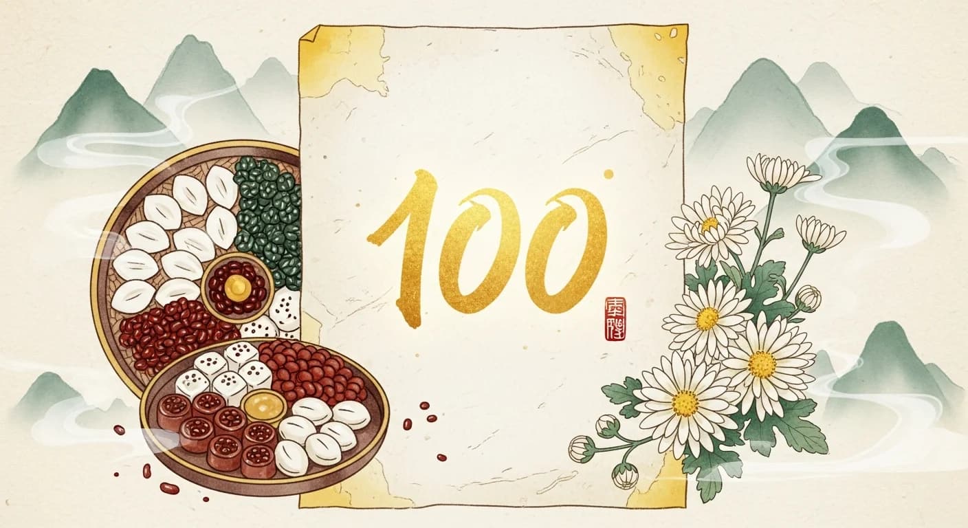 숫자 100 꿈해몽 — 백(百)이 꿈에 나타났다면