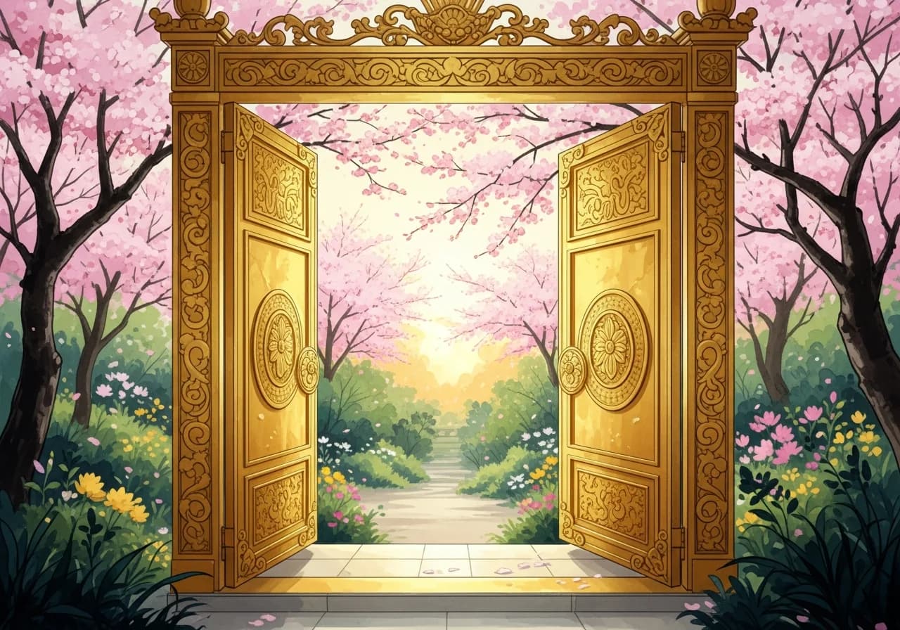 Auspicious Door Dreams — Fortune and Opportunity